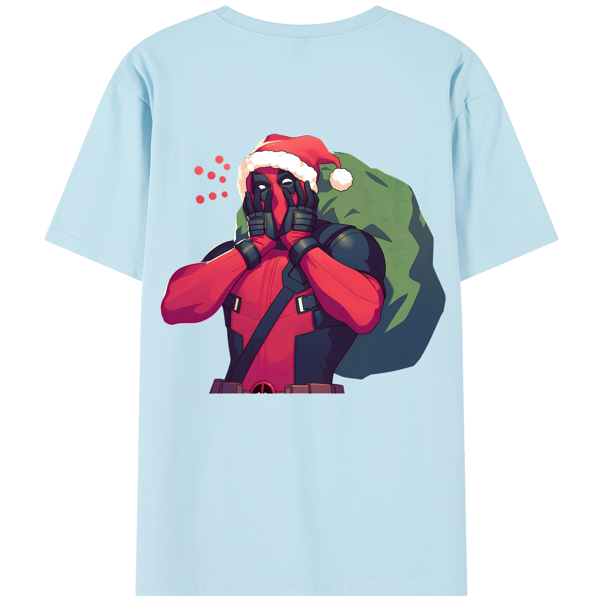 （画像用） Deadpool デッドプール 綿100％半袖Tシャツ（背面プリント）